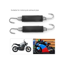 Moveevo Motosiklet Egzoz Borusu İçin Paslanmaz Çelik Yay Kanca, Dayanıklı Ve Anti-korozif, Kolay Kurulum, 2 Adet Set