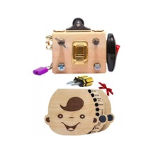 Montessori Eğitici Ince Motor Zeka Geliştirici Ve Bebek Yüzlü Diş Albümü Ahşap