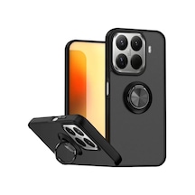 Xiaomi Mi 15t Pro Montreal Yüzüklü Silikon Kapak - Siyah -