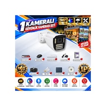 1 Kameralı 4k Sesli İp Güvenlik Kamerası Seti 5mp Gece Renkli Görüş 21 Warm Led Poe 421wsp