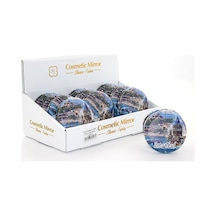 Taşlı İstanbul Tasarımı El Aynası Kalın Alk2488