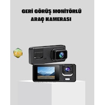 Full Hd 3'lü Araç Kamerası Geri Görüş Destekli Park Modlu 1080p Dvr