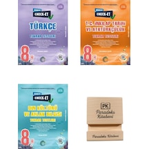 Okyanus Lgs 8. Sınıf Check-et Türkçe İnkılap Ve Din Kültürü Tekrar Tersleri 3lü Set+ Telefon Standı