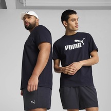 Puma Essentials No 1 Logo Erkek Lacivert Tişört 68253216