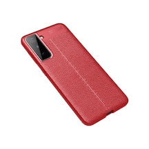 Samsung Galaxy Uyumlu,   S21 Plus Kılıf Auto Focus Kapak - Kırmızı