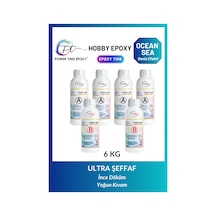 6 Kg Hobi Epoksi Ocean&sea/ Deniz Efekti Şeffaf Epoksi Reçine Inc