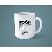 Boğa Burcu Kahve Kupası Beyaz