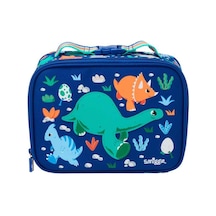 Smiggle Out &about Junior Minik Kare Dinozor Desenli Beslenme Çantası 456742 Çok Renkli