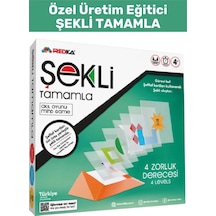 Özel Seri Görsel Algı Odaklanma Problem Çözme Becerisi Geliştirici Eğlenceli Şekli Tamamla Oyunu