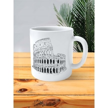 Colosseum Kolezyum Baskılı Kupa Bardak Kişiye Özel Model 1 Çok Renkli