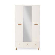 Nice 4 Kapaklı %100 Mdf Elbise Dolabı Gardrop 154x54x212 Ekru