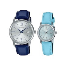 Casio Mtp-ltp-v002l-2b3udf Çift Kol Saati Kadın-erkek Metalik