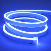 Neon Şerit Led 12v Volt Esnek Silikonlu Aydınlatma 5mt- Mavi Mavi