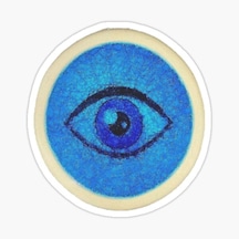 Nazar Boncuğu Model10 Sticker Oto Yapıştırma Etiket 15Cm