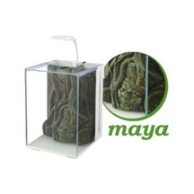 Nubios Maya Dekorlu Nano Akvaryum Beyaz 20x22x29 Cm