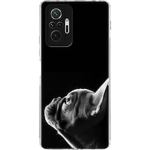 Xiaomi Redmi Note 10 Pro İle Uyumlu Köpek 1 Kamera Korumalı Şeffaf Kılıf Şeffaf