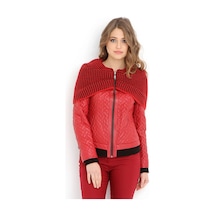Dericlub Yb2126 Gerçek Deri Kadın Mont F.kırmızı Null Kırmızı