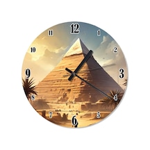 Mısır Piramidi Dekoratif Duvar Saati Çok Renkli