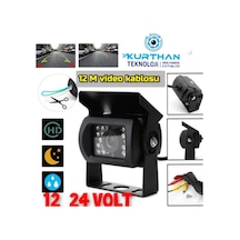 Ticari Araçlara Uyumlu Metal Kasa 18 Ir Led Araç Kamerası 12-24 V