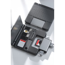 7-in-1 Çok Fonksiyonlu Kart Okuyucu Sd Tf Kart Çevirici Adaptörü Usb2.0 Tip-c Adaptörü