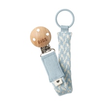 Bibs Paci Braid Emzik Askısı - Baby Blue / Lvory