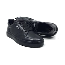 Lisans Shoes %100 Deri Ortopedik Erkek Yazlık Rahat Sneaker Spor Ayakkabı 40-44 Siyah