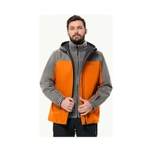 Jack Wolfskin Taubenberg 3in1 Jkt M Erkek Mont 1115311 Turuncu - Grı Turuncu - Grı
