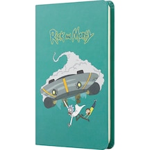 Mabbels Sert Kapak Lastikli Mini Defter Rick And Morty Turkuaz 80 Yp 9x14 Dft-388364 Çok Renkli