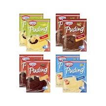 Dr. Oetker Puding Muzlu-kakaolu-çik.parçacıklı-vanilyalı 8 Li Karma Paket