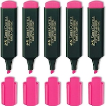 Faber-castell Fosforlu Kalem 1548 Pembe 5 Adet 0