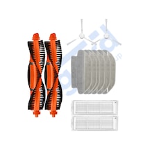 Viomi Mop Pro, 3c ,3c Plus Uyumlu 2 Ana Fırça 2 Yan Fırça 2 Filtre 6 Mop Pkt-iasgf0000416