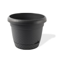 Omnipazar Krs-345 Dekoratif İnci Bitki Çiçek Saksı Takımı 15.3 Litre No 5 Antrasit 116