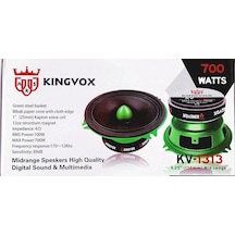 Kingvox 13cm Midrange - 700w Kurşun Göbek , Kingvox Kv-1313 Midrange Hoparlör 13cm
