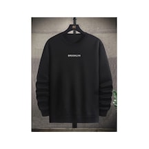 Tarzsokak Brooklyn Baskılı 3 Oversize Siyah