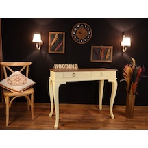 Wooding 120 Cm Çekmeceli Masif Krem Naturel Dresuar (548588647) Krem