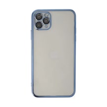 Newface Apple İphone 11 Pro Kılıf Razer Lensli Silikon - Açık Mavi
