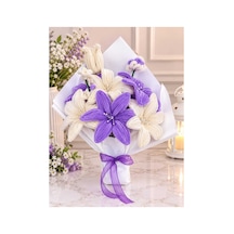 Hediyelik Lila-beyaz Lilyum Buket Lila-beyaz - 931236336 Lila-beyaz