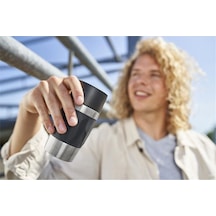 Tefal 6 Saat N21601 Travel Mug Compact Termos 0,3 L Siyah Siyah İçecek Kamp 0,30 L Paslanmaz Çelik Isı Ya Siyah