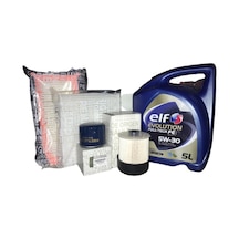 Elf Evoution Full-Tech Fe 5W-30 Motor Yağı 5 L + Renault Clio 4-Symbol 3 1.5 Dci 2012 Sonrası Bakım Seti