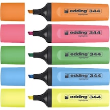 Edding Fosforlu Kalem Karışık Renk 5 Li 344 Çok Renkli