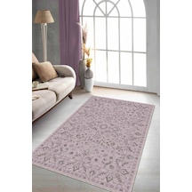 Pudra Vintage Kaymaz Tabanlı Makinede Yıkanabilir Halı Rv295n11