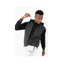 Maraton Sportswear Regular Erkek Hakim Yaka Uzun Kol Outdoor Siyah Mont 22352-siyah Siyah