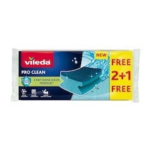 Pro Clean Aktif Enzimli Oluklu Sünger, 3'lü Paket