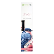 Buket Reed Diffuser Oda Kokusu 50 Ml, Çubuklu Ortam Kokulandırıcı, Uzun Süre Kalıcı Ev Ofis Banyo Salon Koku Difüzörü, Dekoratif Cam Şişe Aromaterapi Ev Parfümü Diğer