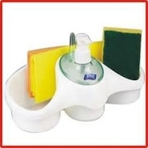 Titiz Tidy Sıvı Sabunluk Ve Süngerlik Organizatör - Lavabo Düzenleyici Mutfak Seti Çok Renkli