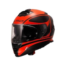 Ls2 Storm 2 Dodger Kapalı Motosiklet Kaskı Neon Turuncu
