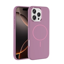 Apple Uyumlu iPhone 16 Pro Kılıf M-safe Şarj Özellikli Metal Kamera Çerçeveli Zore Edi Silikon Kapak Mor Apple Uyumlu iPhone 16 Pro Kılıf M-safe Şarj Özellikli Metal Kamera Çerçeveli Zore Edi Silikon Kapak Mor