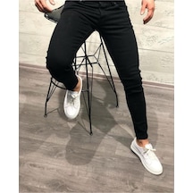Skınny Erkek Jeans Pantolon Siyah