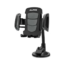 Auris Ars-H3 Cama Yapışan Vantuzlu 360° Dönen Tasarımlı Oto Telefon Tutucu Siyah