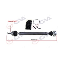 Gva Komple Aks Sağ Golf 4-bora-leon 97-05 1.4-1.6 822mm 1j0407272bl Gva 4475037 1j0407272ap-1j0407272bm-1j0407452bx
